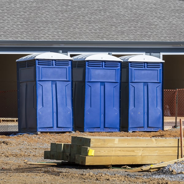 what is the maximum capacity for a single portable restroom in Chester PA